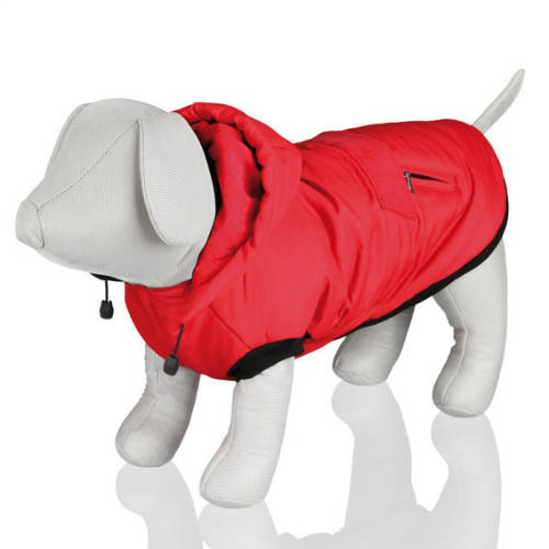 Trixie Palermo Dog Winter Coat - téli kabát (piros,fekete) kutyák részére (XS) 27cm