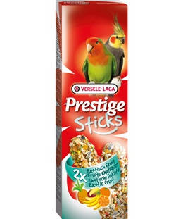 Versele Laga Prestige Sticks Dupla Rúd (Egzotikus gyümölcs) - kiegészítő eleség nagypapagáj részére (140g)