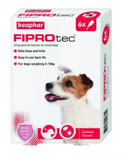 Beaphar Fiprotec 6x Spot On kutyáknak 10kg alatt (S)