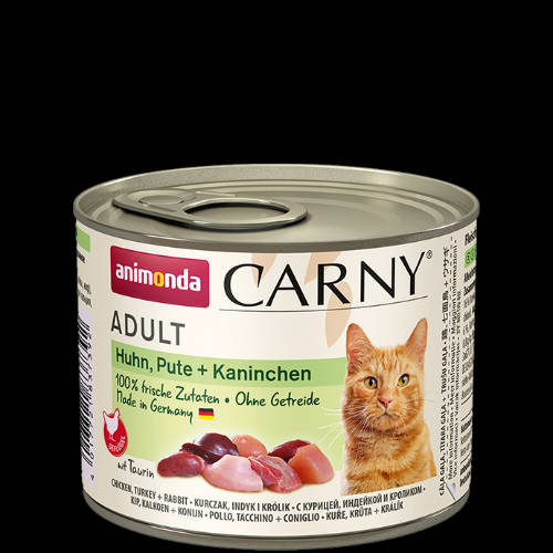 Animonda Carny Adult (csirke,pulyka,nyúl) konzerv - Felnőtt macskák részére (200g)