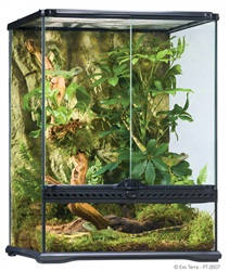 Exo-Terra Small Tall Terrarium - Dekoratív kivitelű üvegterrárium (45x45x60cm)