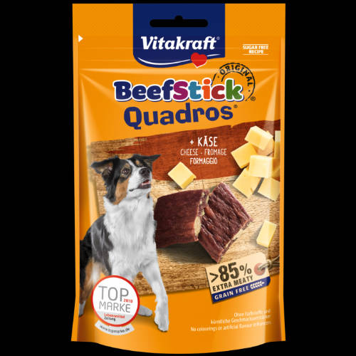 Vitakraft BeefStick Quadros - jutalomfalat (sajt) kistestű kutyák részére (70g)