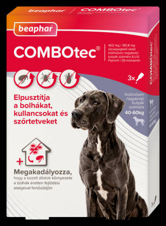Beaphar Combotec - Bolha- és kullancsirtó Spot On (XL) különössen nagytestű kutyák részére (3x) 40-60kg