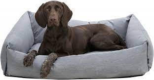 Trixie Tommy Bed - szögletes, peremes fekhely (szürke) kutyák részére (100x70cm)