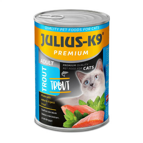 JULIUS - K9 macska - nedveseledel (pisztráng) felnőtt macskák részére (415g)