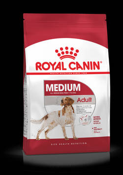Royal Canin Adult (Medium 11-25kg) - Teljesértékű eledel kutyák részére (15kg)