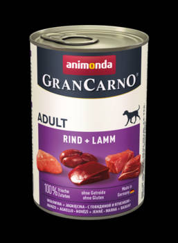Animonda GranCarno Adult (marha,bárány) konzerv - Felnőtt kutyák részére (400g)